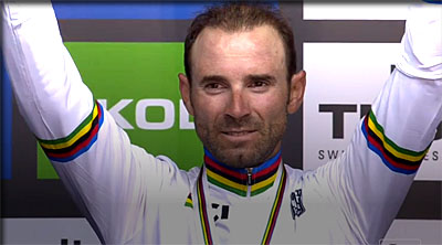 Alejandro Valverde Champuion du monde sur route cycliste  2018